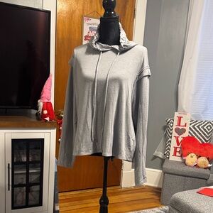 ANDREE BY UNIT Heather Gray Cowl Neck Sweater